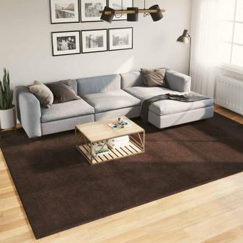 ARDEBO.de - Mittlerer Flor weicher und waschbarer Teppich HUARTE Braun
