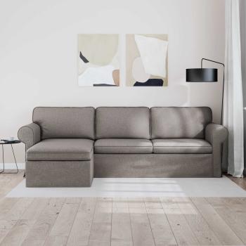 Sofa Taupe 245 x 138 x 80 cm Stoff