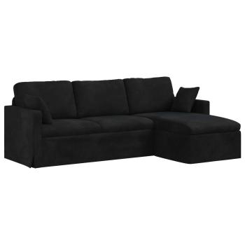 Sofa Schwarz 228 x 134 x 80 cm Samt