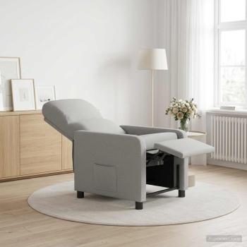 ARDEBO.de - Liegesessel Wolkengrau Polyester