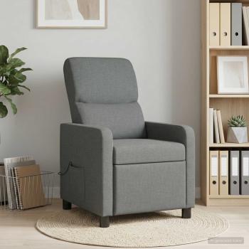 ARDEBO.de - Massage Relaxsessel Dunkelgrau Polyester