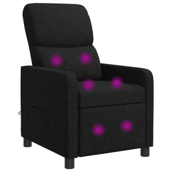 Massage Relaxsessel Schwarz Polyester