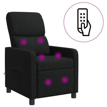 Massage Relaxsessel Schwarz Polyester