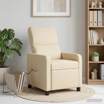 ARDEBO.de - Massage Relaxsessel Creme Polyester