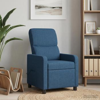 ARDEBO.de - Liegesessel Blau Stoff