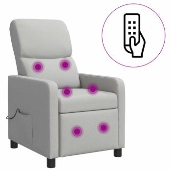 Massage Relaxsessel Wolkengrau Stoff
