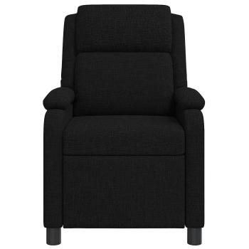 Liegesessel Schwarz Stoff