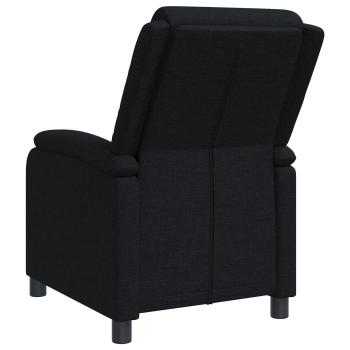 Liegesessel Schwarz Stoff