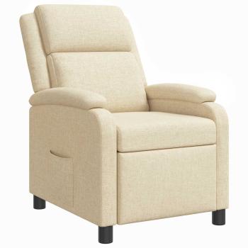 ARDEBO.de - Liegesessel Creme Stoff