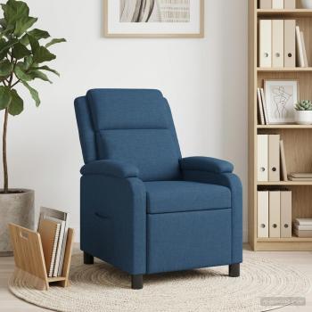 ARDEBO.de - Liegesessel Blau Stoff