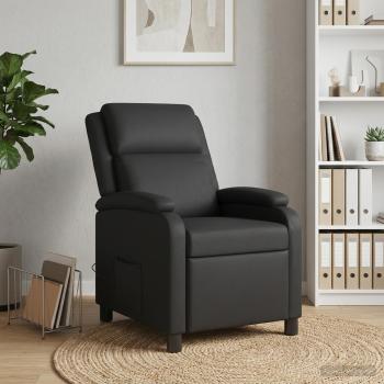 Massage Relaxsessel Schwarz Kunstleder