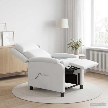 ARDEBO.de - Massage Relaxsessel Weiß Kunstleder