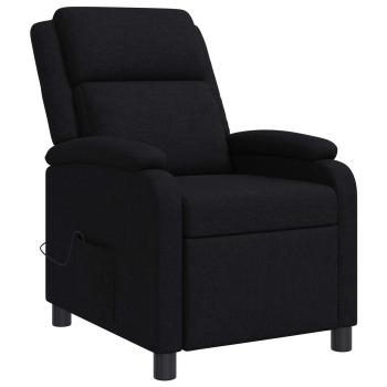 Massage Relaxsessel Schwarz Stoff