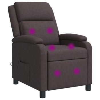 ARDEBO.de - Massage Relaxsessel Dunkelbraun Stoff