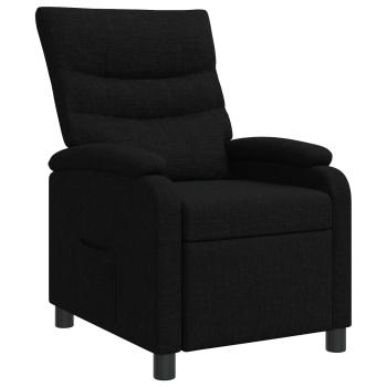 Liegesessel Schwarz Stoff
