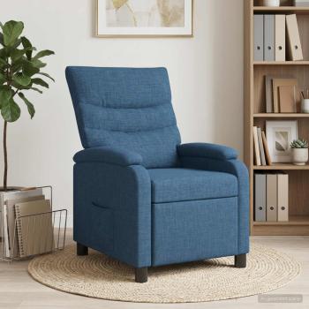 ARDEBO.de - Liegesessel Blau Stoff