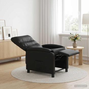 ARDEBO.de - Massage Relaxsessel Schwarz Kunstleder