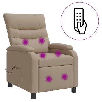 Massage Relaxsessel Cappuccino Kunstleder