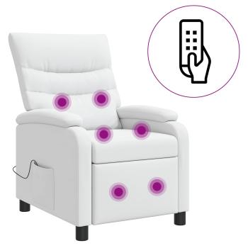 Massage Relaxsessel Wei? Kunstleder