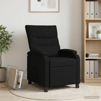 ARDEBO.de - Massage Relaxsessel Schwarz Stoff