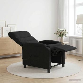 Massage Relaxsessel Schwarz Stoff