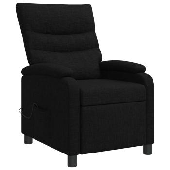 Massage Relaxsessel Schwarz Stoff