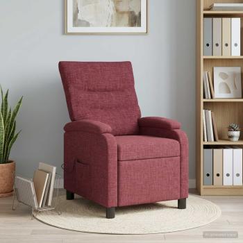 ARDEBO.de - Massage Relaxsessel Weinrot Stoff