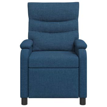 Massage Relaxsessel Blau Stoff