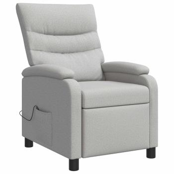 Massage Relaxsessel Wolkengrau Stoff