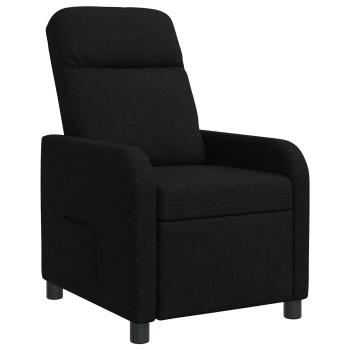 Liegesessel Schwarz Stoff