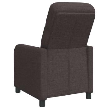 Liegesessel Dunkelbraun Stoff