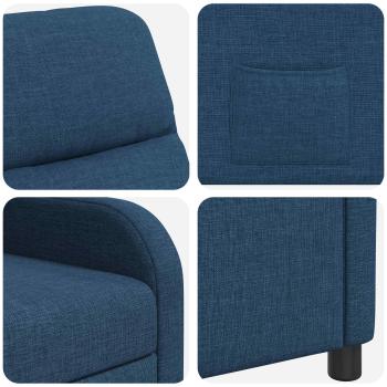 Liegesessel Blau Stoff