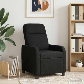 ARDEBO.de - Massage Relaxsessel Schwarz Stoff