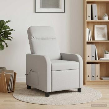 ARDEBO.de - Massage Relaxsessel Wolkengrau Stoff