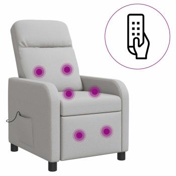 Massage Relaxsessel Wolkengrau Stoff