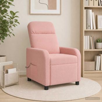 ARDEBO.de - Massage Relaxsessel Rosa Bouclé