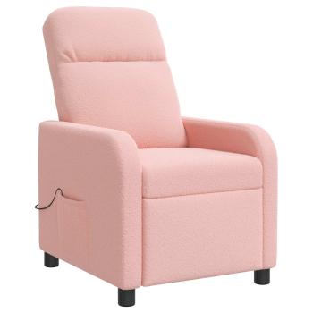 Massage Relaxsessel Rosa Bouclé
