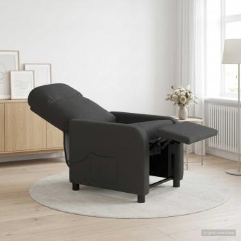 ARDEBO.de - Massage Relaxsessel Dunkelgrau Boucl?