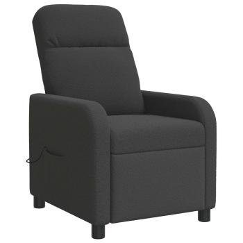 Massage Relaxsessel Dunkelgrau Boucl?