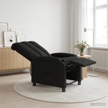 ARDEBO.de - Massage Relaxsessel Schwarz Stoff