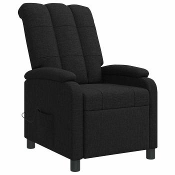 Massage Relaxsessel Schwarz Stoff