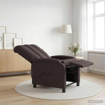 ARDEBO.de - Massage Relaxsessel Dunkelbraun Stoff