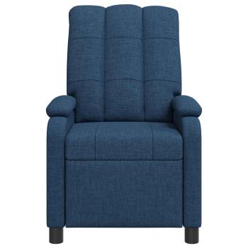 Massage Relaxsessel Blau Stoff