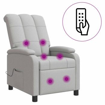Massage Relaxsessel Wolkengrau Stoff