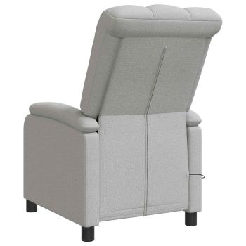 Massage Relaxsessel Wolkengrau Stoff