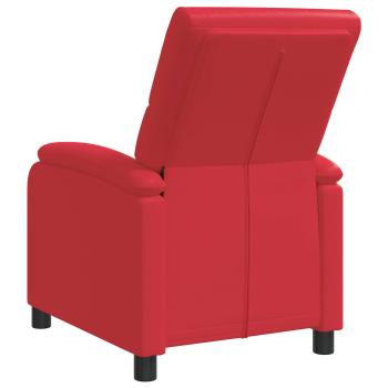 Liegesessel Rot Kunstleder
