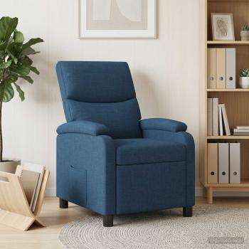 Liegesessel Blau Stoff
