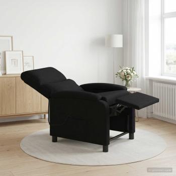 ARDEBO.de - Massage Relaxsessel Schwarz Stoff