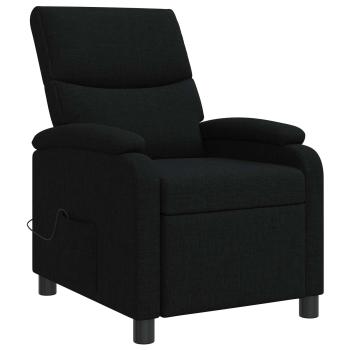 Massage Relaxsessel Schwarz Stoff