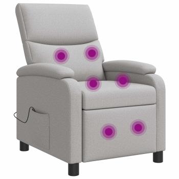 Massage Relaxsessel Wolkengrau Stoff